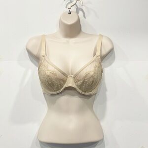 NEW‎ INC lace and sheer bra Womens Sz Lg